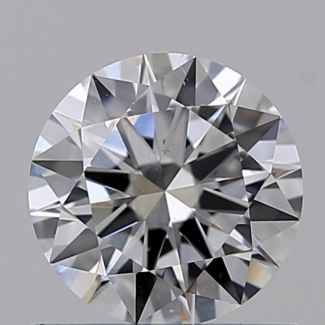 0.60 Carat Round D VS2 EX GIA Natural Diamond