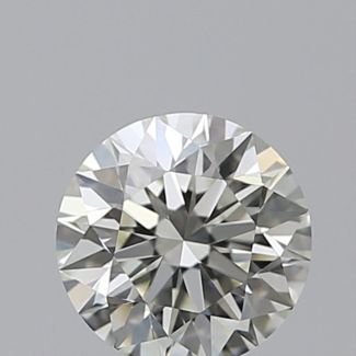 0.55 Carat Round K VVS1 EX GIA Natural Diamond