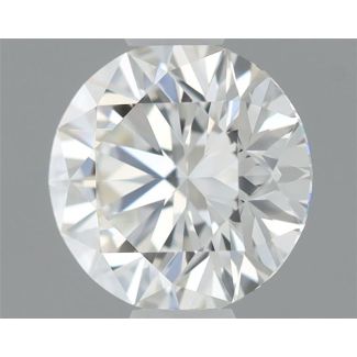 0.52 Carat Round H VVS2 EX GIA Natural Diamond