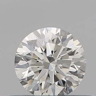 0.38 Carat Round I VS1 EX VG GIA Natural Diamond