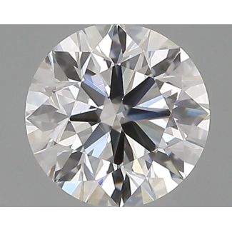 0.51 Carat Round F VVS2 EX GD GIA Natural Diamond