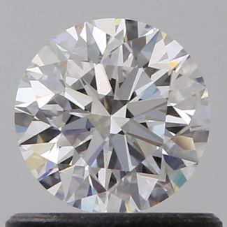 0.60 Carat Round F VVS2 EX GIA Natural Diamond