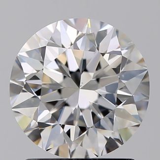 1.50 Carat Round F VS2 VG EX GIA Natural Diamond