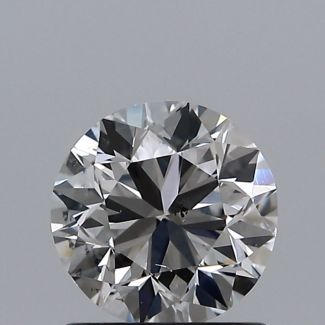 0.91 Carat Round F SI1 VG GIA Natural Diamond