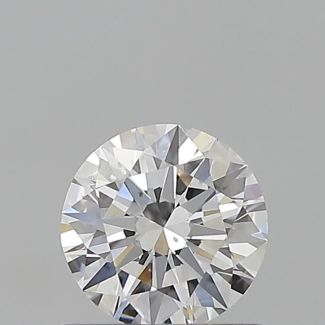 0.6 Carat Round D SI1 EX GIA Natural Diamond