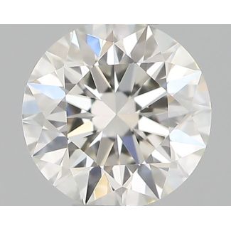 0.33 Carat Round H VVS2 EX GIA Natural Diamond