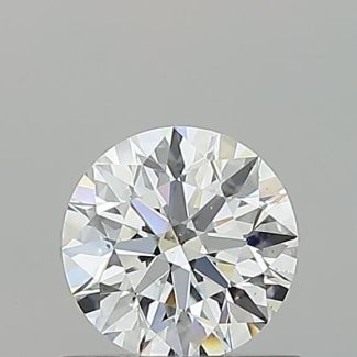 0.56 Carat Round H SI1 VG EX GIA Natural Diamond