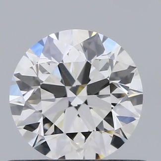 0.56 Carat Round F VS1 EX GIA Natural Diamond