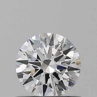 0.5 Carat Round D VVS2 EX GIA Natural Diamond