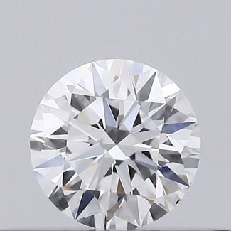 0.2 Carat Round D VVS2 EX GIA Natural Diamond