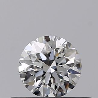 0.30 Carat Round F VVS2 VG EX GIA Natural Diamond