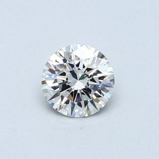 0.42 Carat Round H SI1 EX GIA Natural Diamond