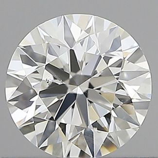 0.52 Carat Round H VS2 EX GIA Natural Diamond