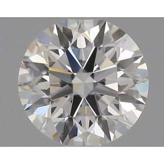 0.61 Carat Round H VVS1 EX GIA Natural Diamond