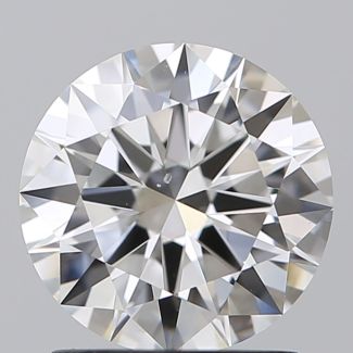 1.5 Carat Round F SI1 EX GIA Natural Diamond