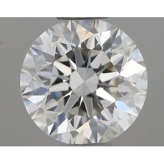 0.51 Carat Round G VVS1 EX IGI Natural Diamond