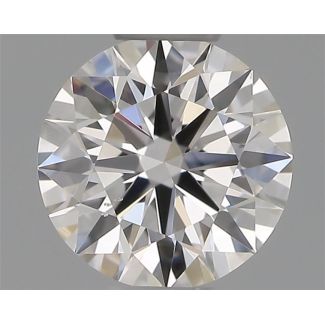 0.37 Carat Round H SI1 EX GIA Natural Diamond