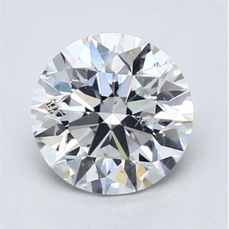 1.8 Carat Round D SI2 EX GIA Natural Diamond