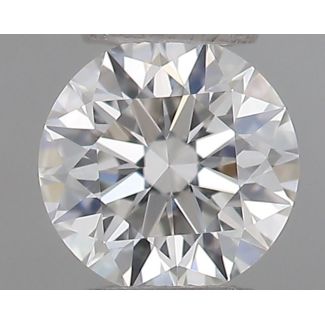 0.22 Carat Round F VVS1 EX GIA Natural Diamond