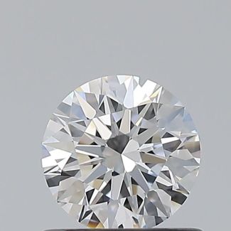 0.6 Carat Round D VVS1 EX VG GIA Natural Diamond