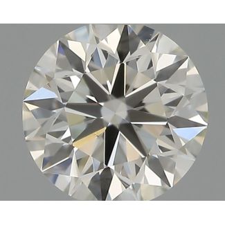 0.34 Carat Round H VS1 EX IGI Natural Diamond