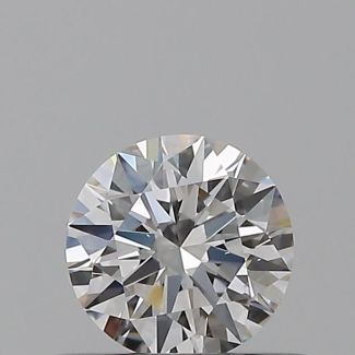 0.37 Carat Round F SI1 EX GIA Natural Diamond