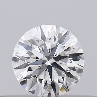 0.18 Carat Round F VVS1 EX GIA Natural Diamond