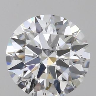 0.44 Carat Round F SI1 EX GIA Natural Diamond