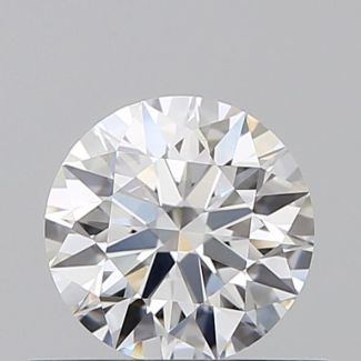 0.56 Carat Round E VVS2 EX GIA Natural Diamond