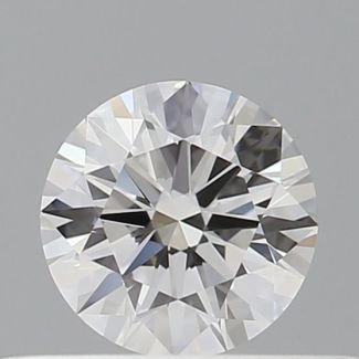 0.34 Carat Round E VVS1 EX GIA Natural Diamond