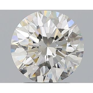 2.16 Carat Round I VVS2 EX GIA Natural Diamond