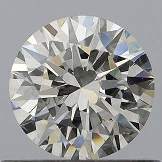 0.6 Carat Round E VVS2 EX GIA Natural Diamond