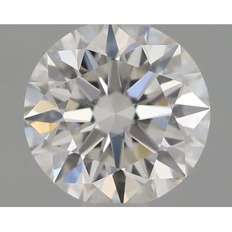 0.51 Carat Round F VVS1 EX IGI Natural Diamond