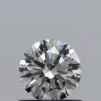 0.52 Carat Round H SI1 EX VG GIA Natural Diamond