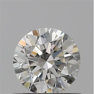 0.53 Carat Round H SI1 EX GIA Natural Diamond