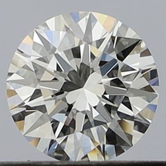 0.41 Carat Round E VVS2 EX GIA Natural Diamond