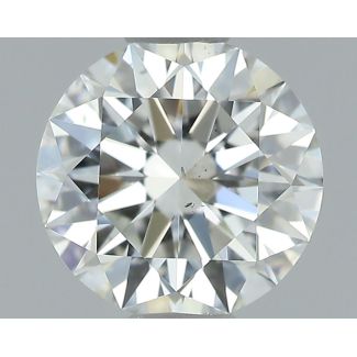 0.58 Carat Round H VS2 EX GIA Natural Diamond