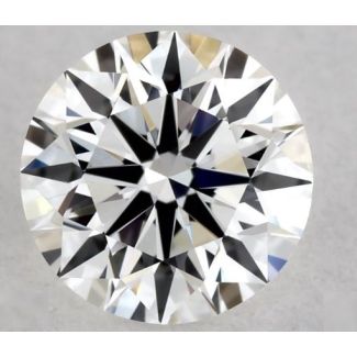 0.57 Carat Round F VVS1 EX GIA Natural Diamond