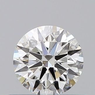 0.54 Carat Round H IF EX GIA Natural Diamond