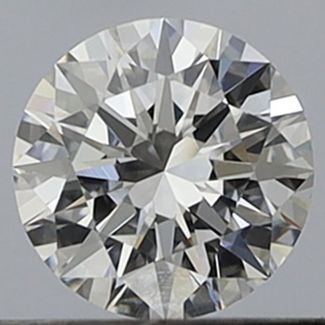 0.34 Carat Round E VVS2 EX GIA Natural Diamond