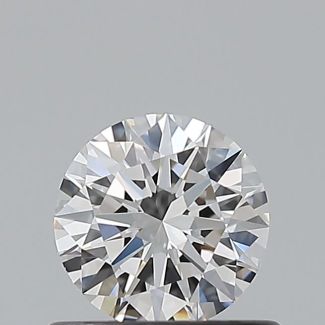 0.53 Carat Round D VVS1 EX GIA Natural Diamond