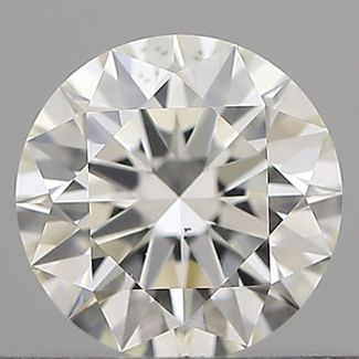 0.54 Carat Round H VS2 EX IGI Natural Diamond