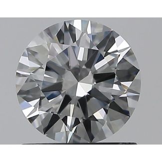 0.9 Carat Round D VVS1 EX GIA Natural Diamond