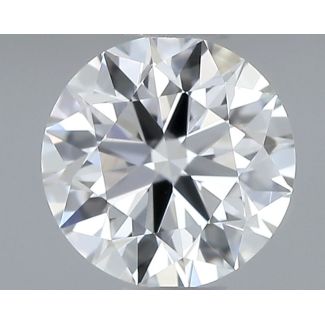 0.4 Carat Round F VVS2 EX GIA Natural Diamond