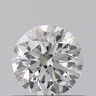 0.50 Carat Round F VS2 GD EX VG GIA Natural Diamond