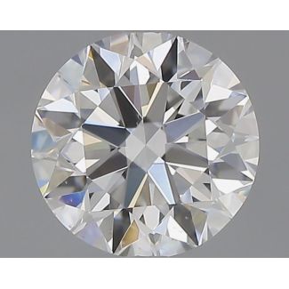 0.62 Carat Round F VS2 EX GIA Natural Diamond