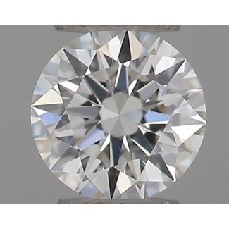 0.18 Carat Round G VVS2 EX GIA Natural Diamond