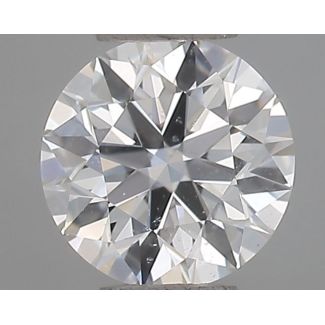 0.40 Carat Round F SI2 EX VG GIA Natural Diamond