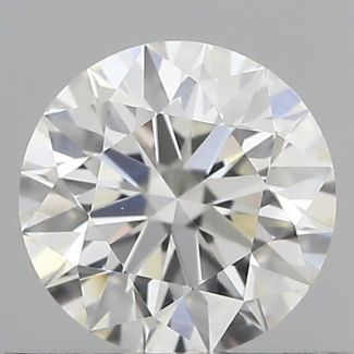 0.58 Carat Round H VVS1 EX GIA Natural Diamond