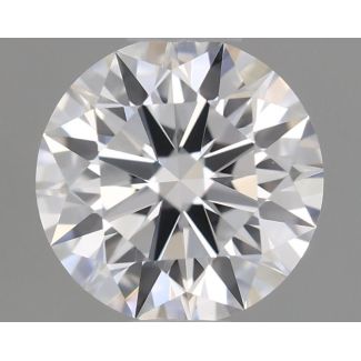 0.52 Carat Round E VVS2 EX GIA Natural Diamond